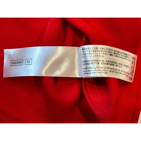 The Fifth Label Women's Casual Shift Dress Back Keyhole Short Sleeves Red SZ M - Picture 7 of 8